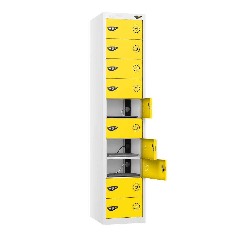 10 Compartment Laptop Charging Locker with 10 Door Access