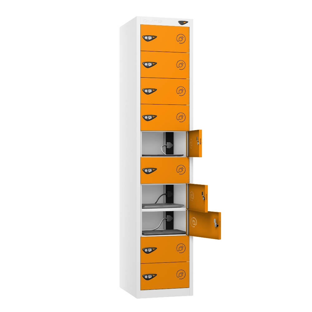 10 Compartment Laptop Charging Locker with 10 Door Access