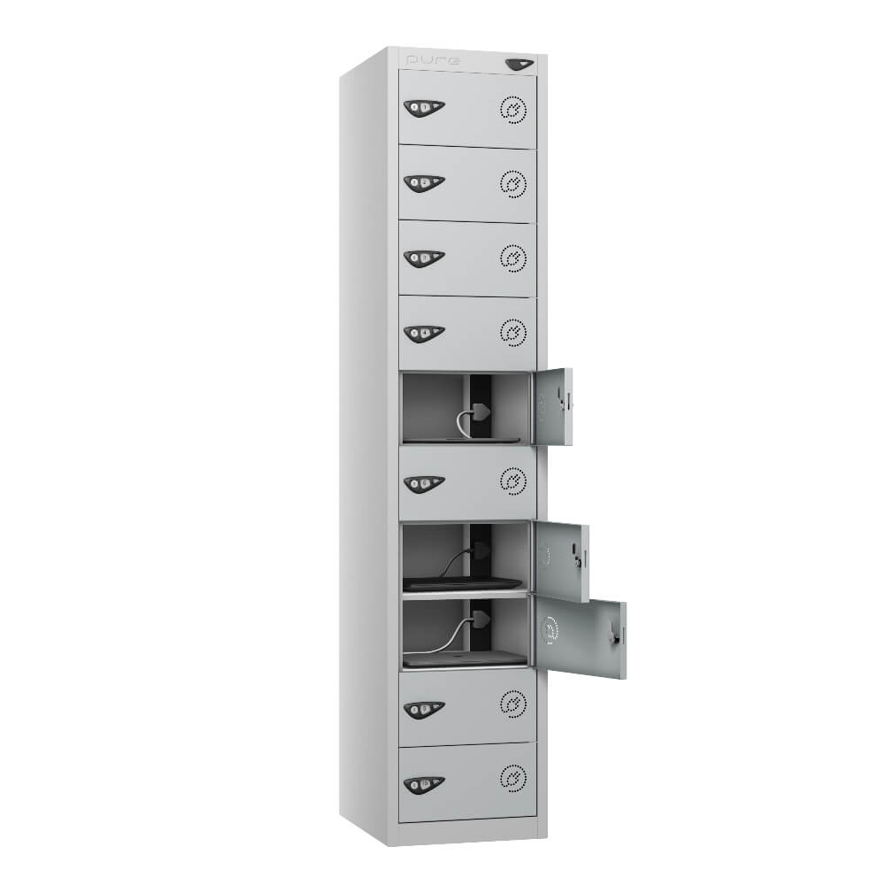 10 Compartment Laptop Charging Locker with 10 Door Access