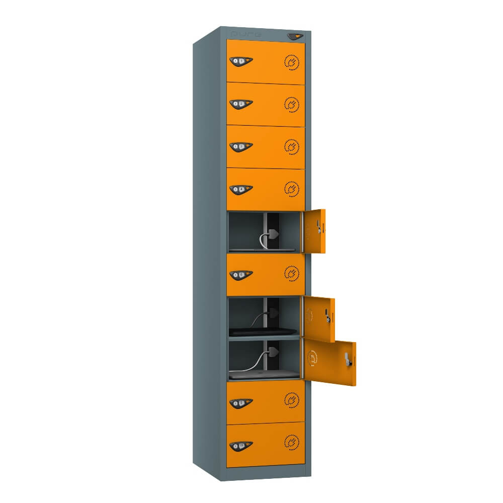 10 Compartment Laptop Charging Locker with 10 Door Access