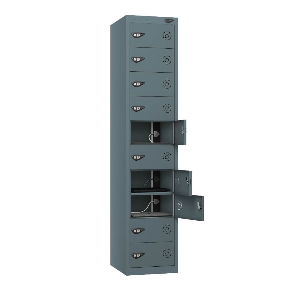 10 Compartment Laptop Charging Locker with 10 Door Access