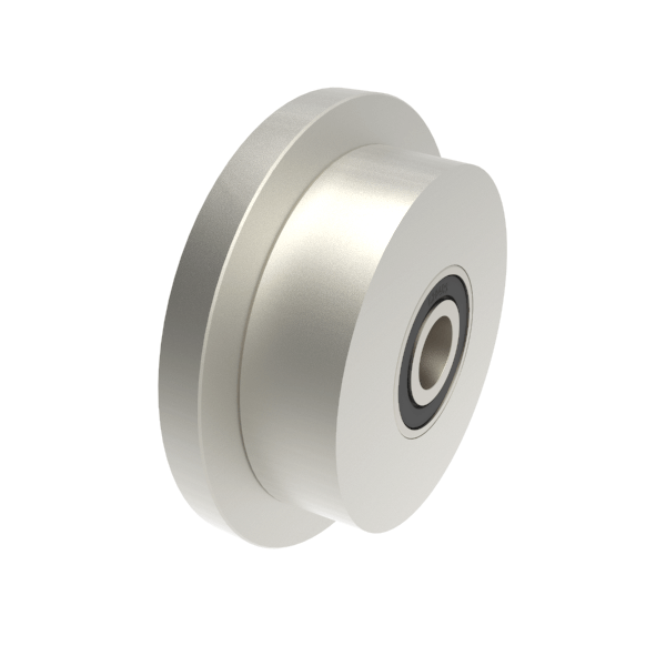 Steel Flanged 100mm Ball Bearing Rail Wheel 900kg