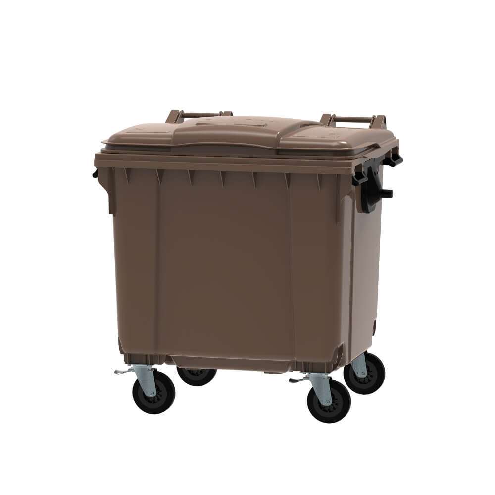 1100L Wheelie Bin with Flat Top