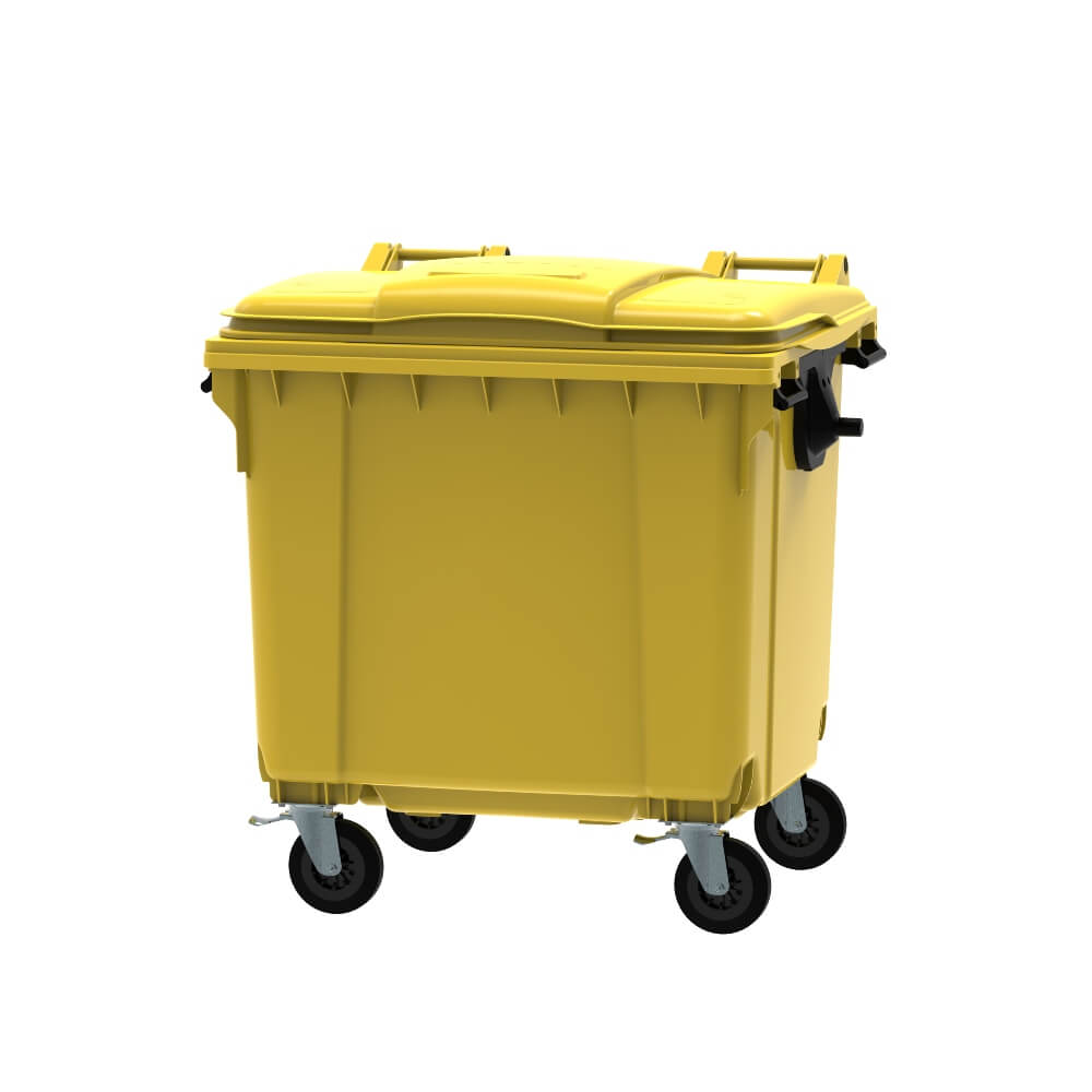 1100L Wheelie Bin with Flat Top
