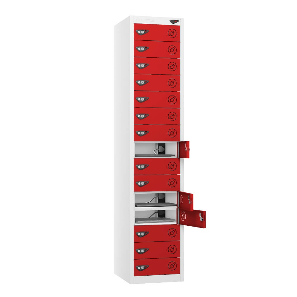 15 Compartment Laptop Charging Locker with 15 Door Access