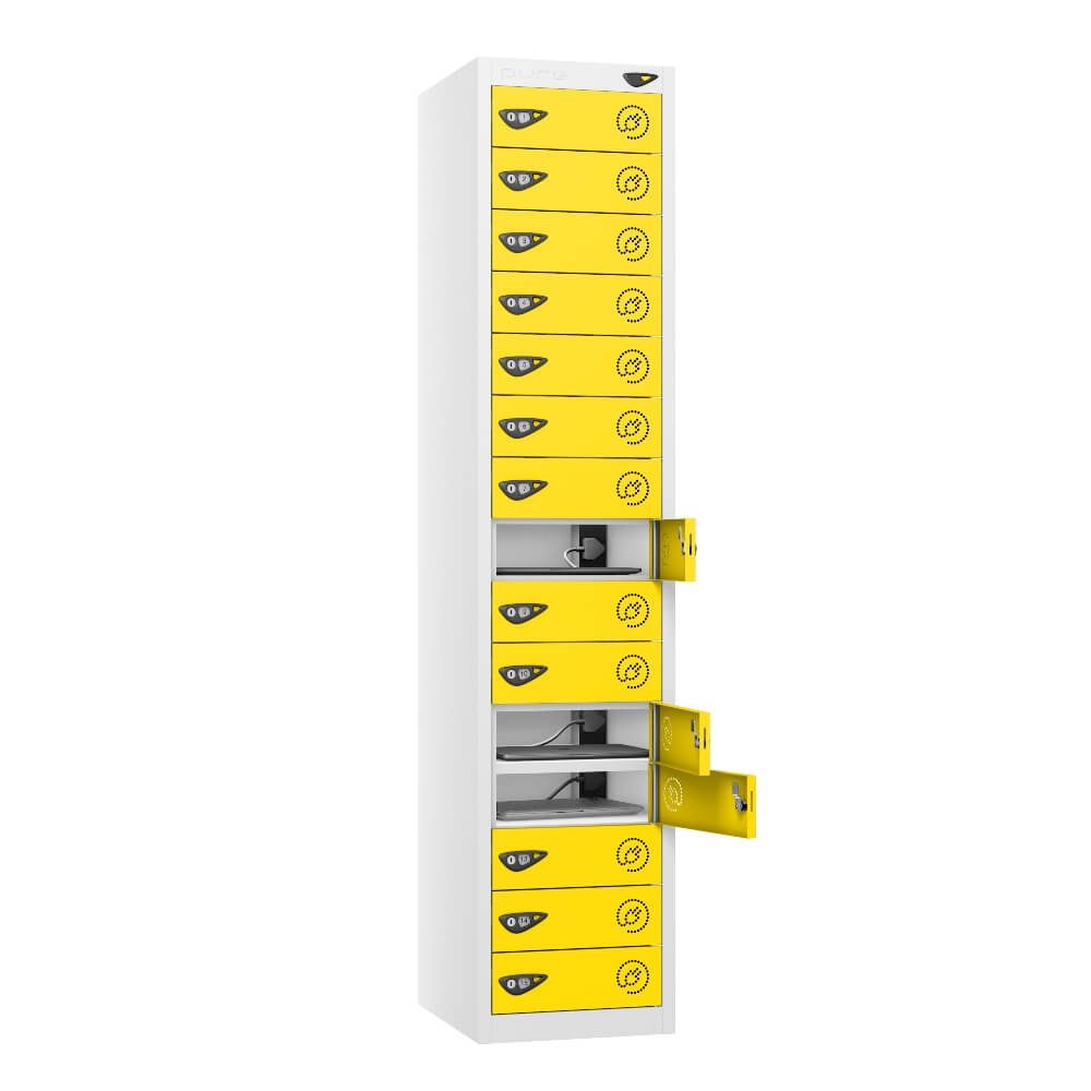 15 Compartment Laptop Charging Locker with 15 Door Access