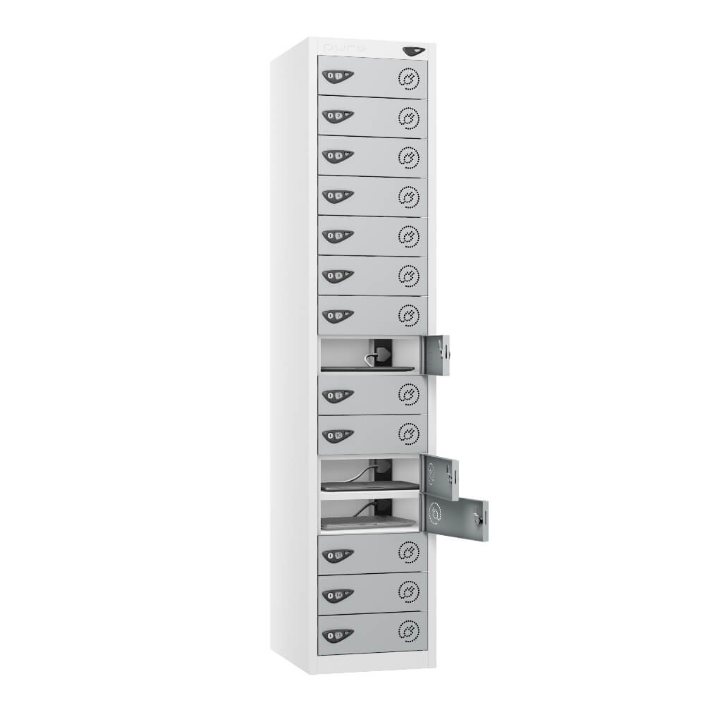 15 Compartment Laptop Charging Locker with 15 Door Access