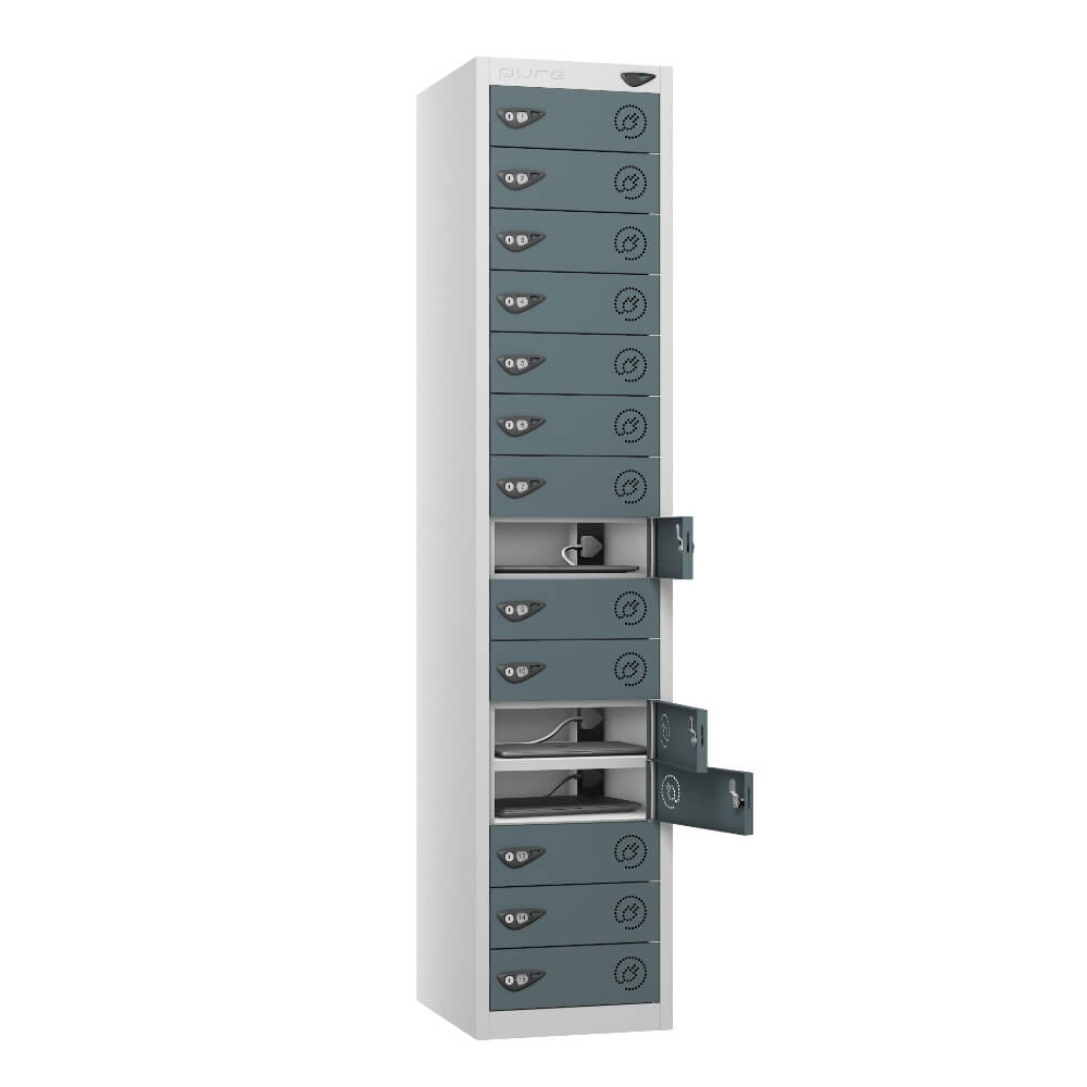 15 Compartment Laptop Charging Locker with 15 Door Access