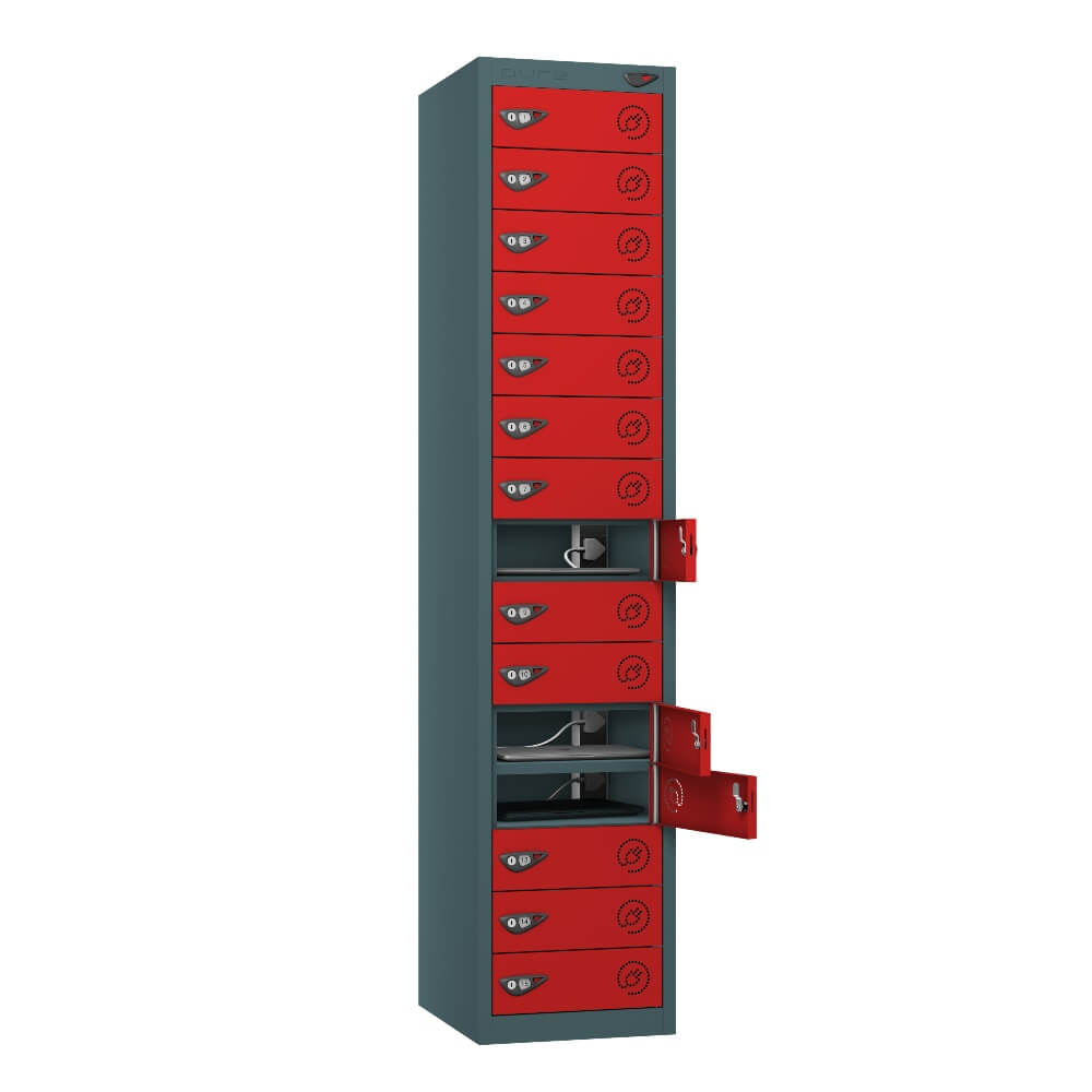 15 Compartment Laptop Charging Locker with 15 Door Access