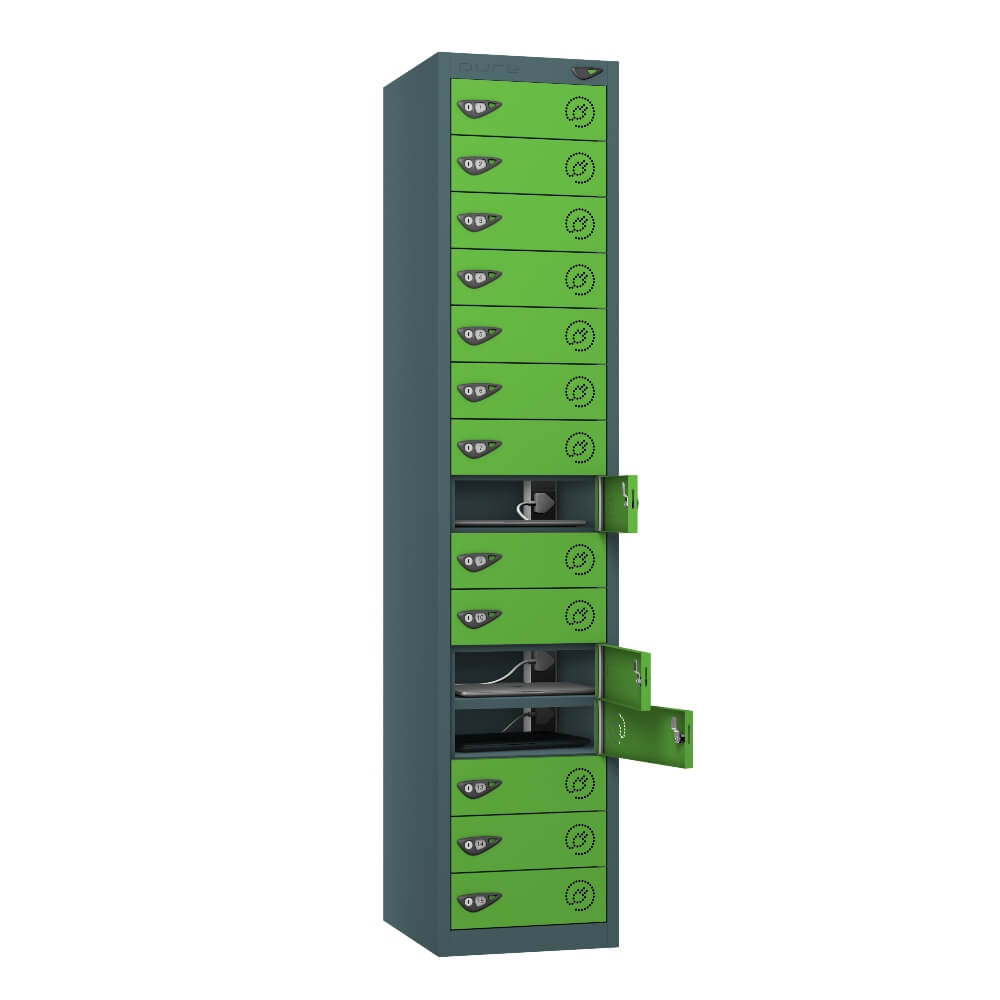 15 Compartment Laptop Charging Locker with 15 Door Access