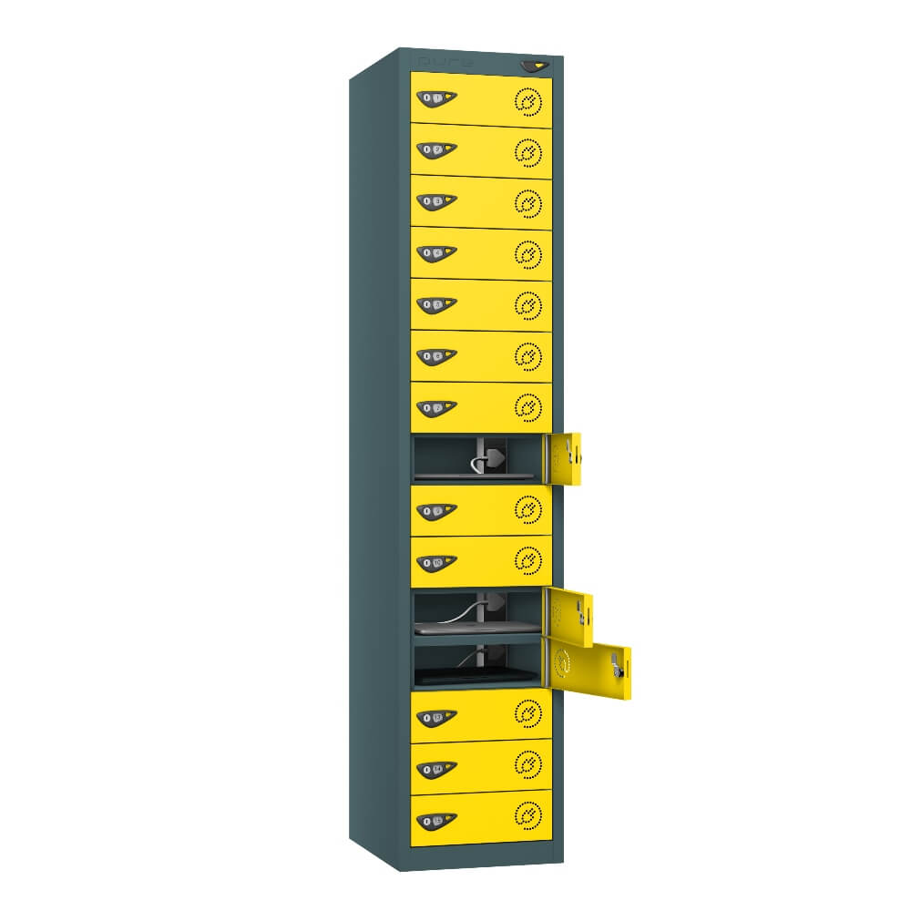 15 Compartment Laptop Charging Locker with 15 Door Access