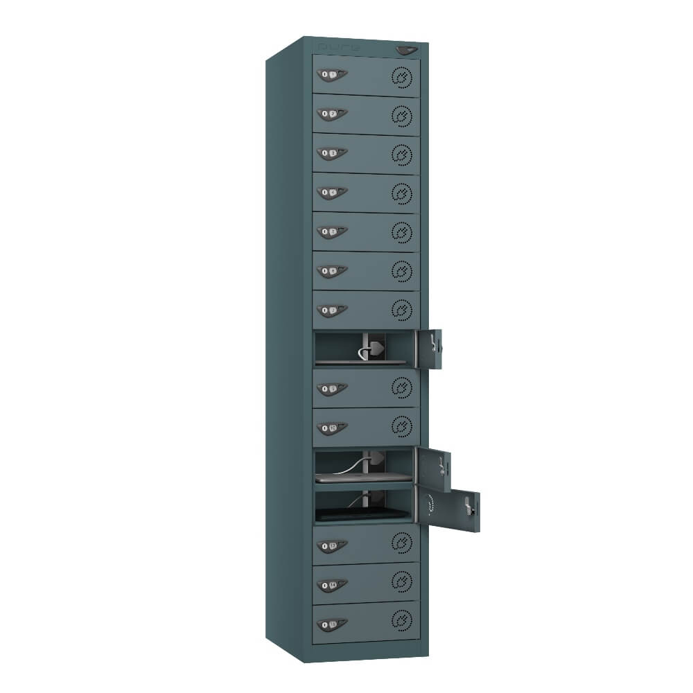 15 Compartment Laptop Charging Locker with 15 Door Access
