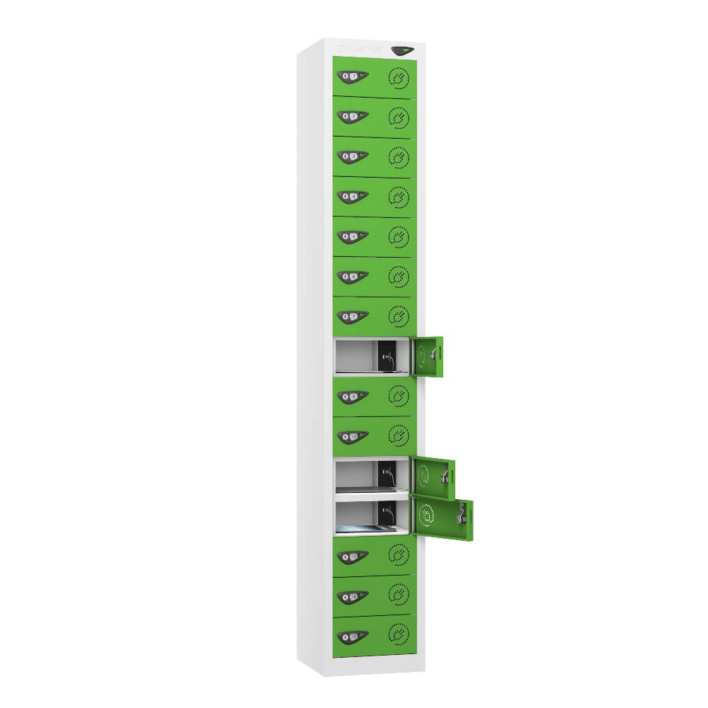 15 Compartment Tablet Charging Locker with 15 Door Access