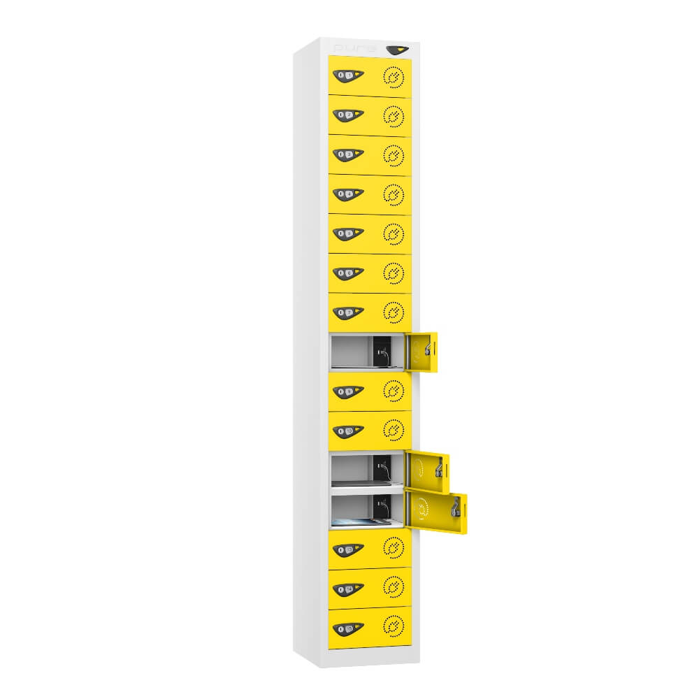 15 Compartment Tablet Charging Locker with 15 Door Access