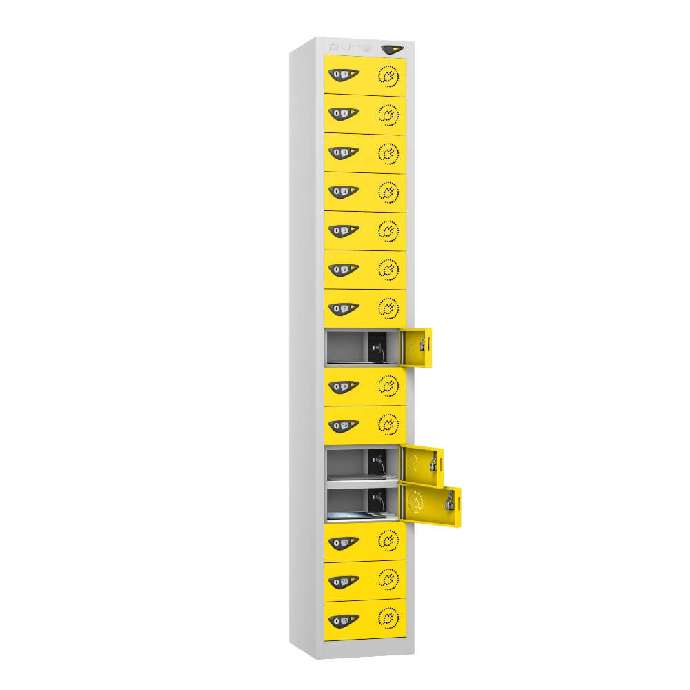 15 Compartment Tablet Charging Locker with 15 Door Access