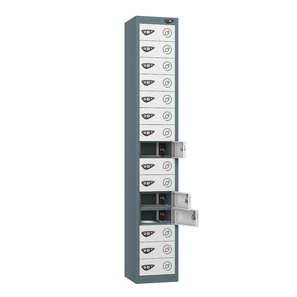 15 Compartment Tablet Charging Locker with 15 Door Access
