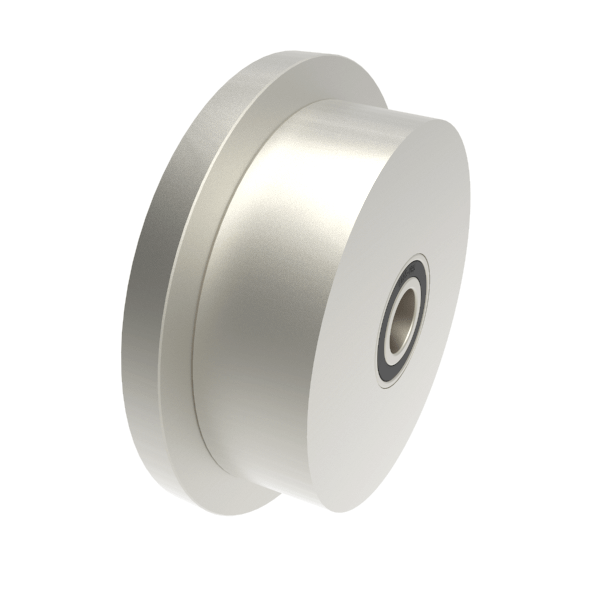 Steel Flanged 150mm Ball Bearing Rail Wheel 1140kg