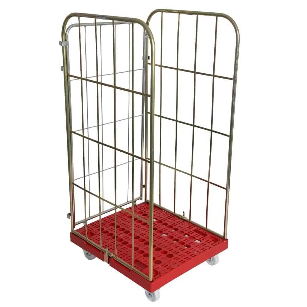 Three Sided Plastic Base Demountable Roll Cage