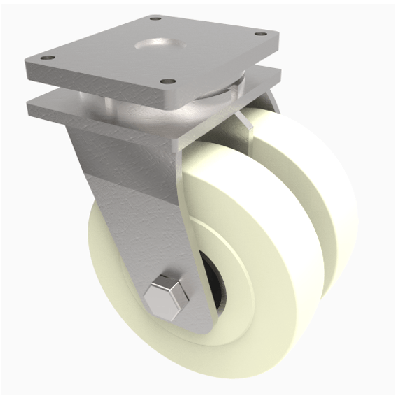 Nylon Plate Swivel Castor 300mm 7500kg Load