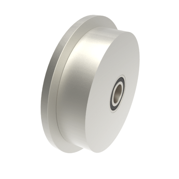 Steel Flanged 250mm Ball Bearing Rail Wheel 3380kg