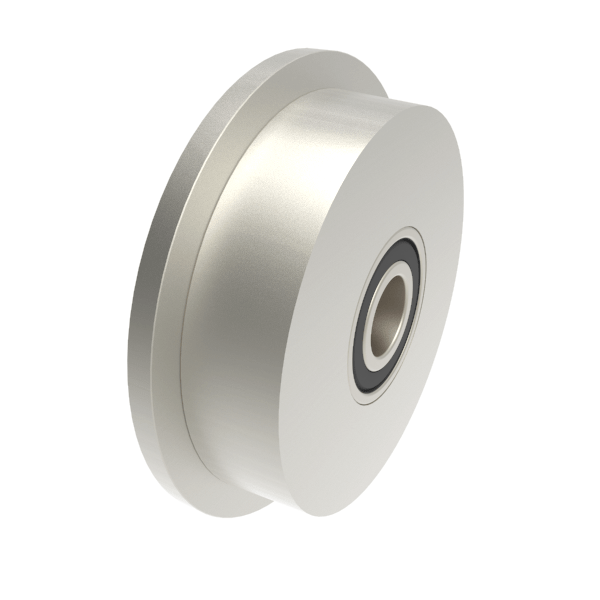 Steel Flanged 250mm Ball Bearing Rail Wheel 7100kg