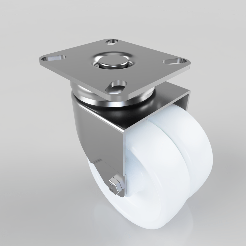 Nylon Swivel Plate 75mm 90kg