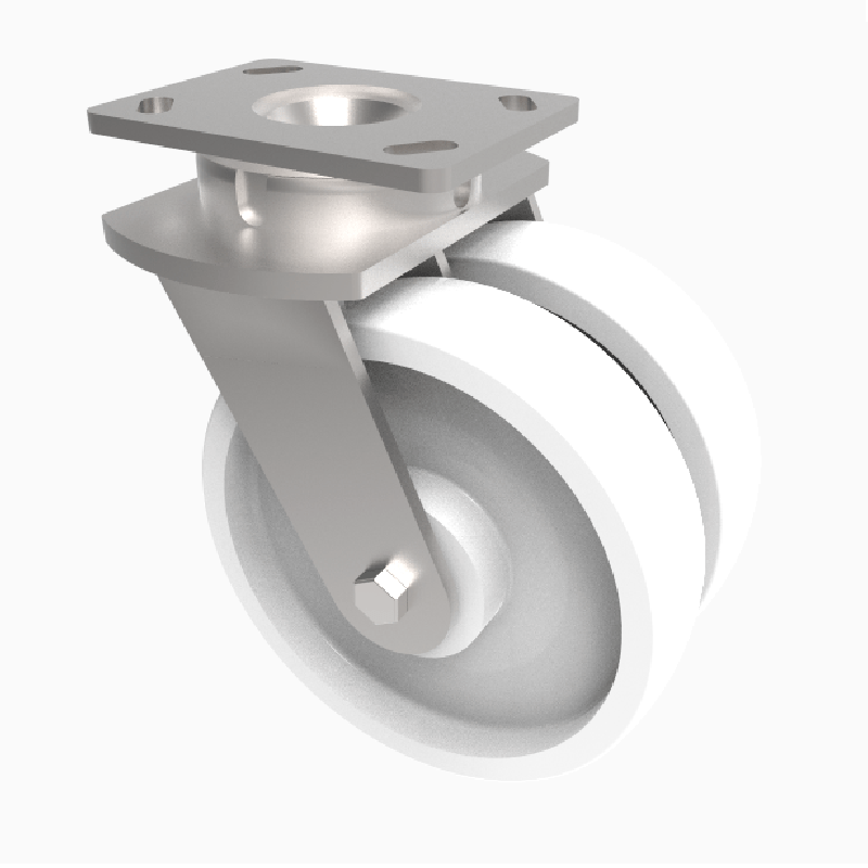 Nylon Plate Swivel Castor 150mm 2000kg Load