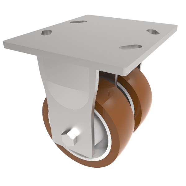 Polyurethane Nylon Plate Fixed Castor 200mm 1500kg Load