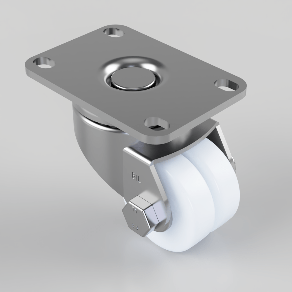 Nylon Plate Swivel Castor 50mm 160kg Load