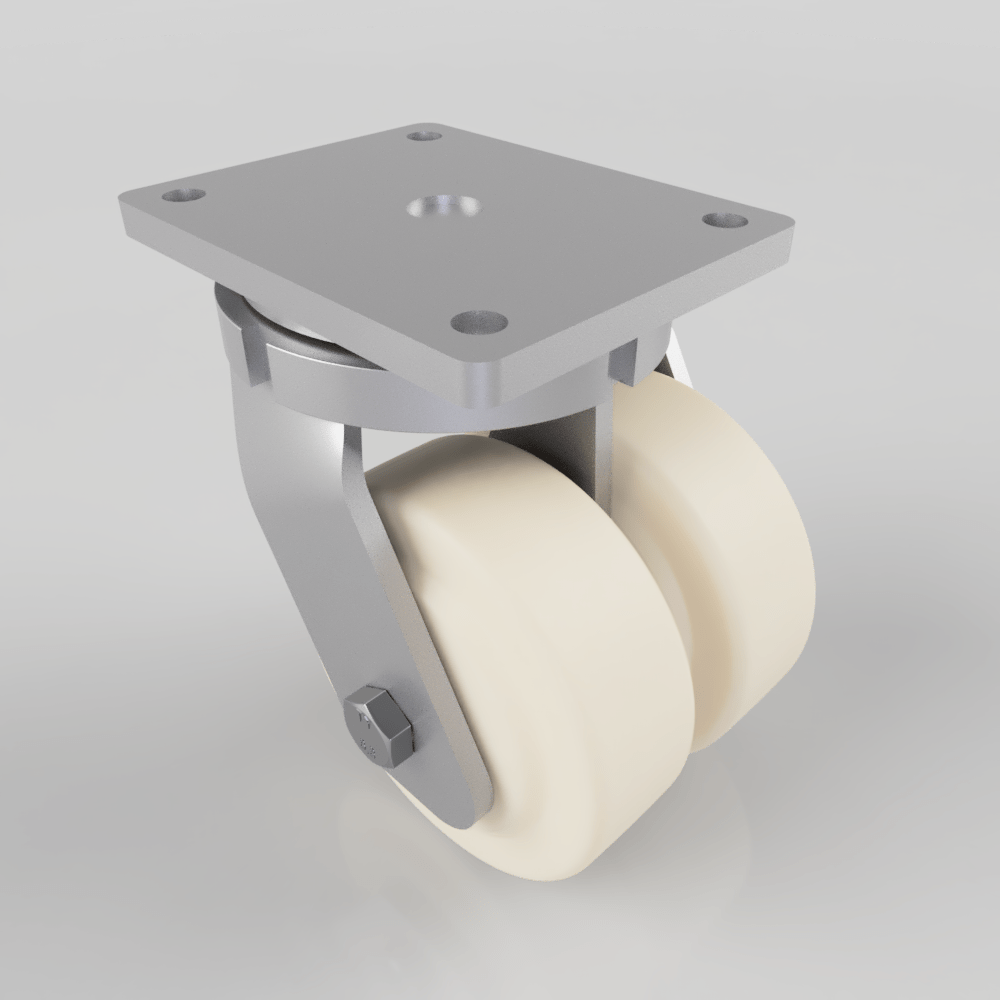 Nylon Plate Swivel Castor 150mm 3000kg Load