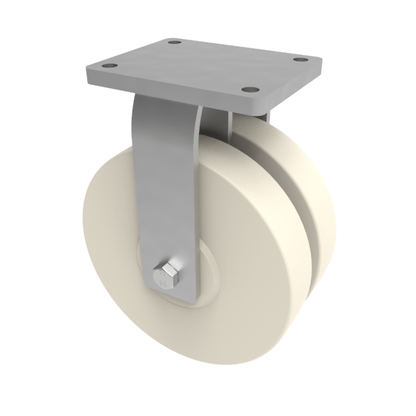 Nylon Plate Fixed Castor250mm 3000kg Load