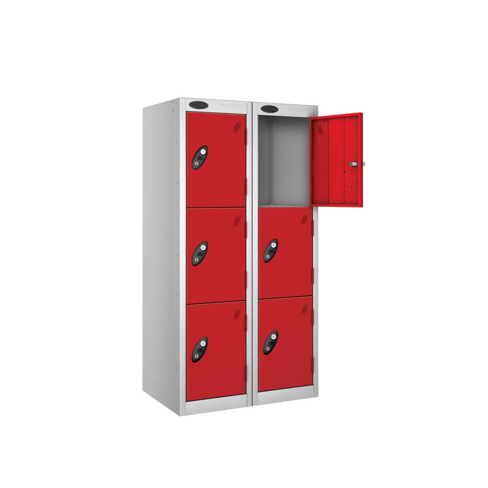 Three Compartment Low Locker - Nest Of 2