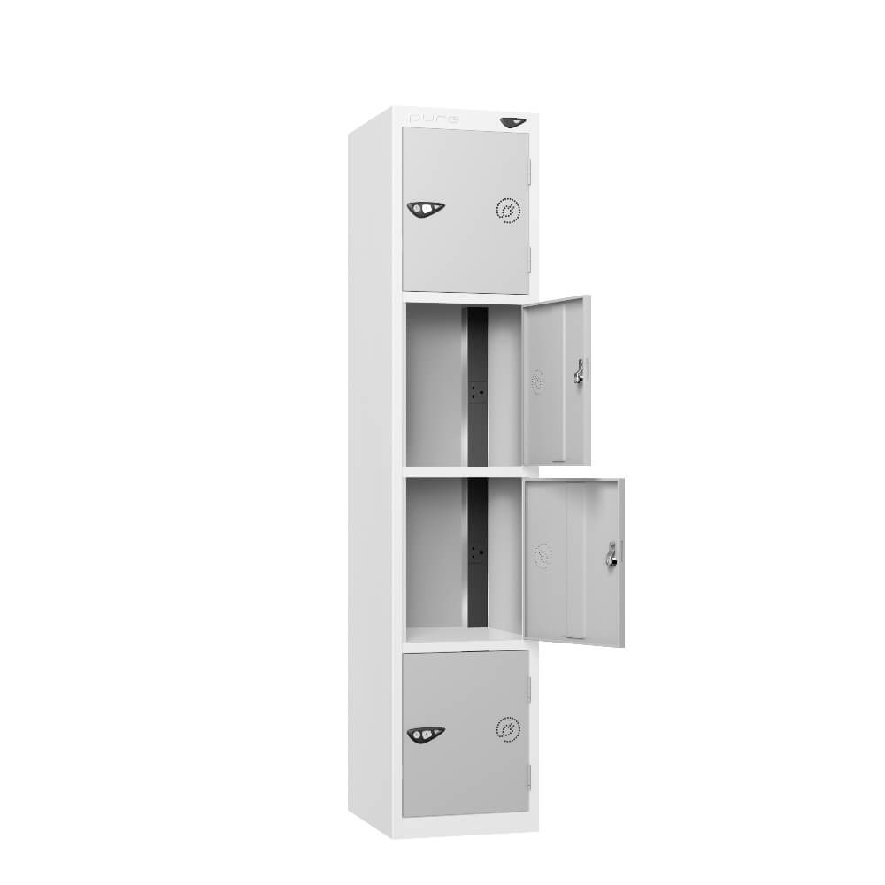 4 Compartment Tool Charging Locker