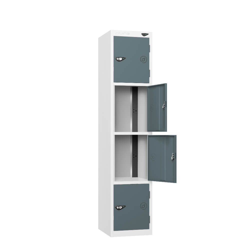 4 Compartment Tool Charging Locker