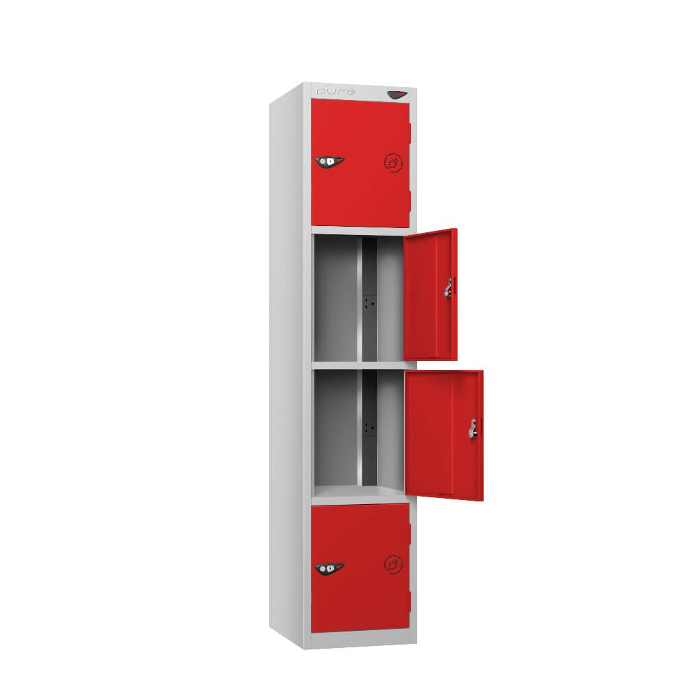 4 Compartment Tool Charging Locker