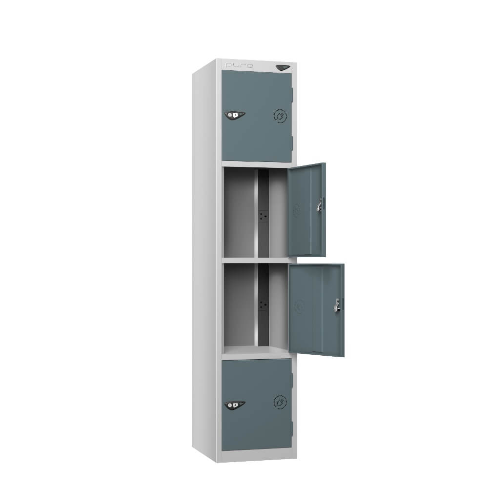 4 Compartment Tool Charging Locker