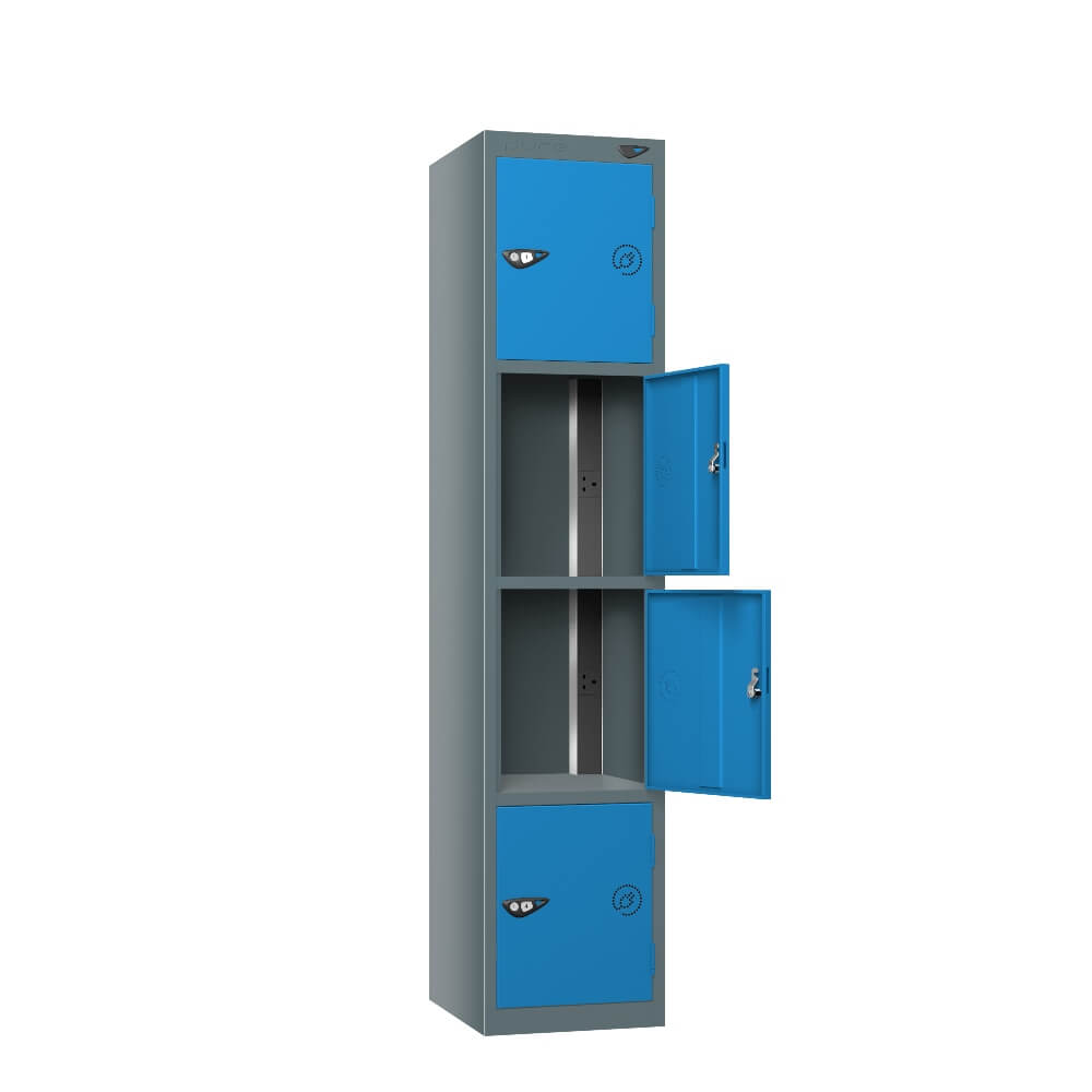 4 Compartment Tool Charging Locker