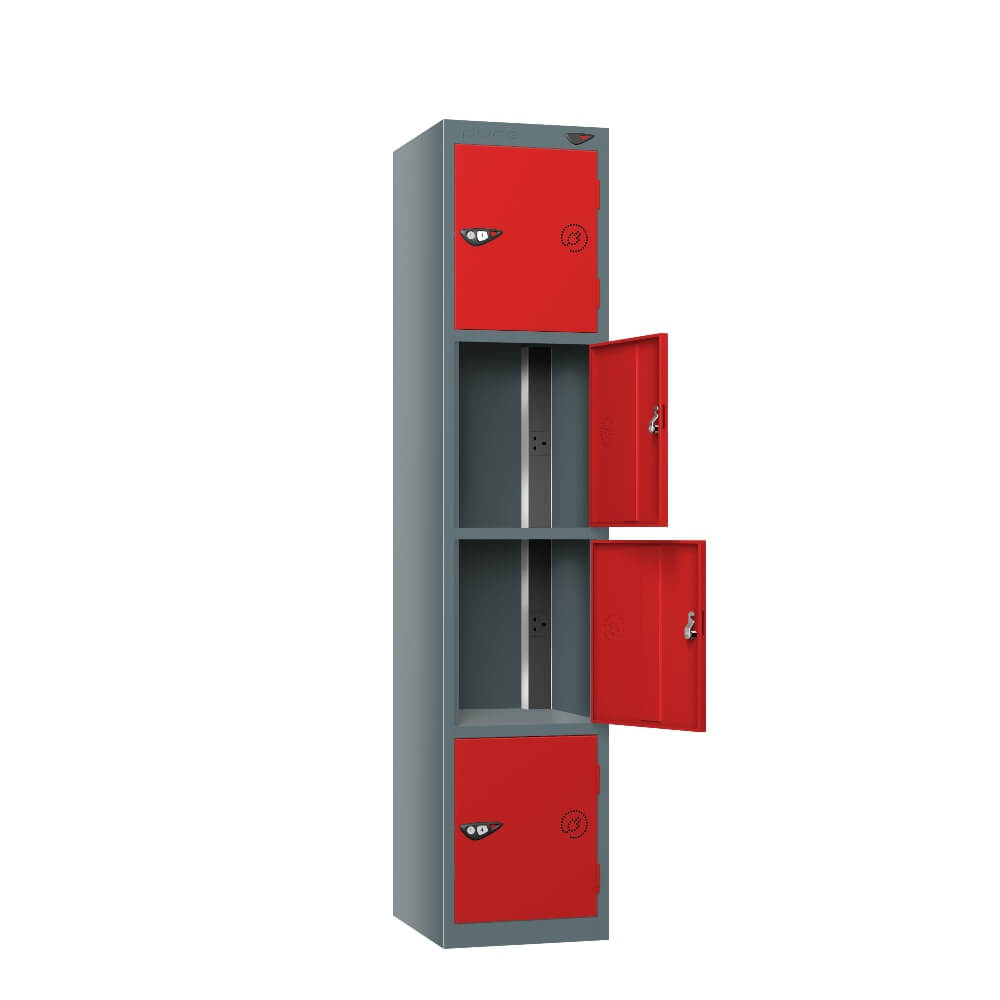 4 Compartment Tool Charging Locker