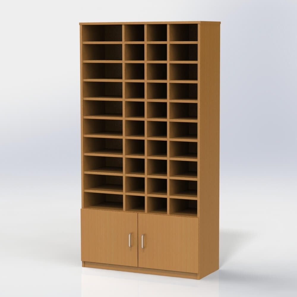 Custom Made Wooden Pigeonhole Unit