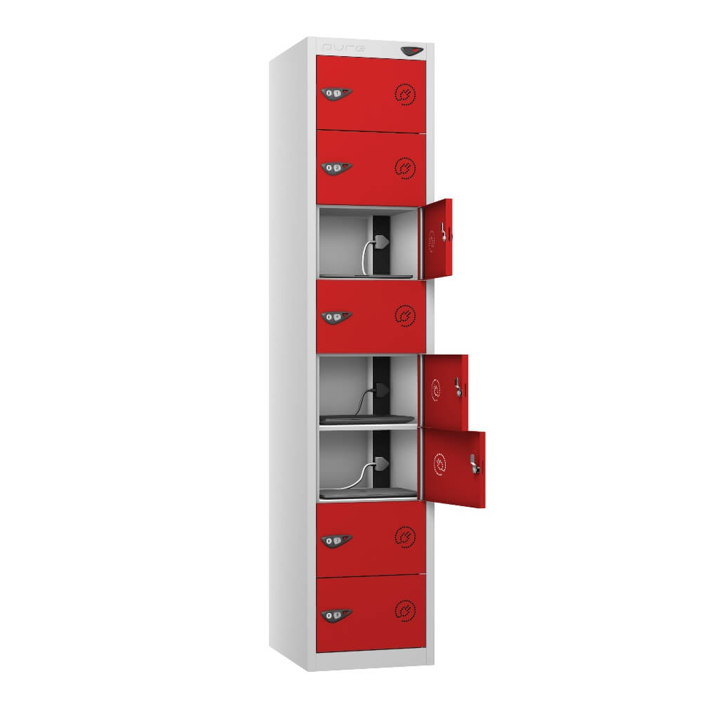8 Compartment Laptop Charging Locker with 8 Door Access