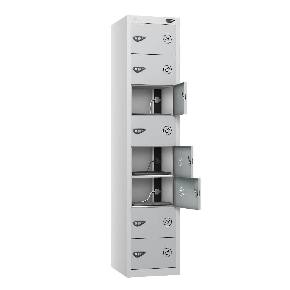8 Compartment Laptop Charging Locker with 8 Door Access