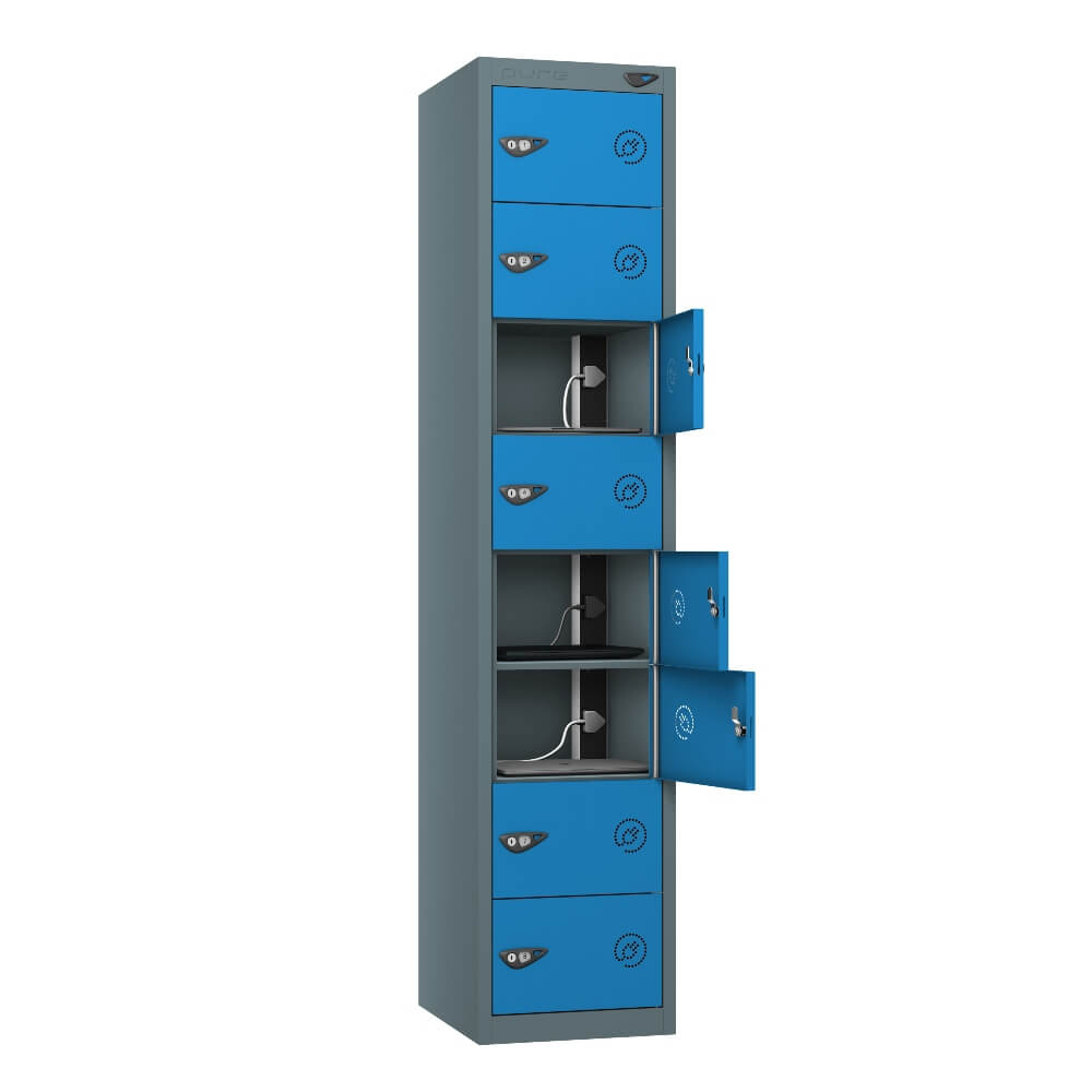 8 Compartment Laptop Charging Locker with 8 Door Access