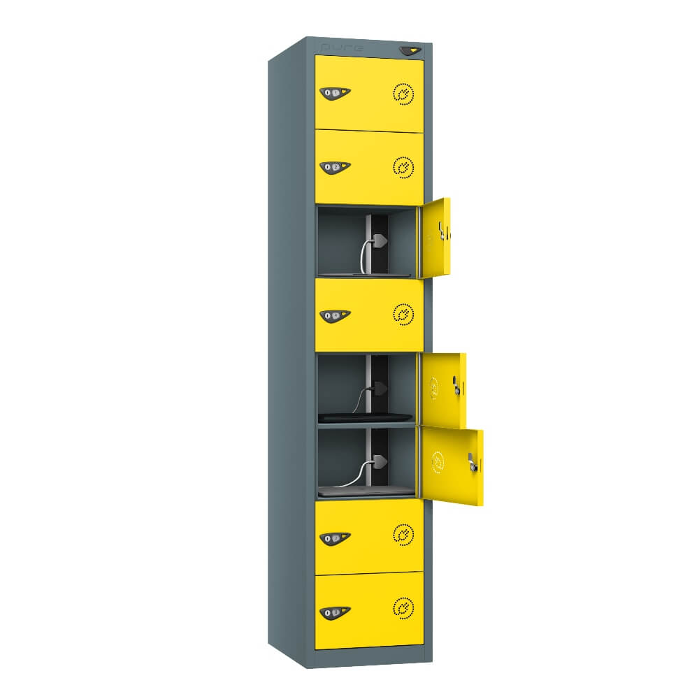 8 Compartment Laptop Charging Locker with 8 Door Access