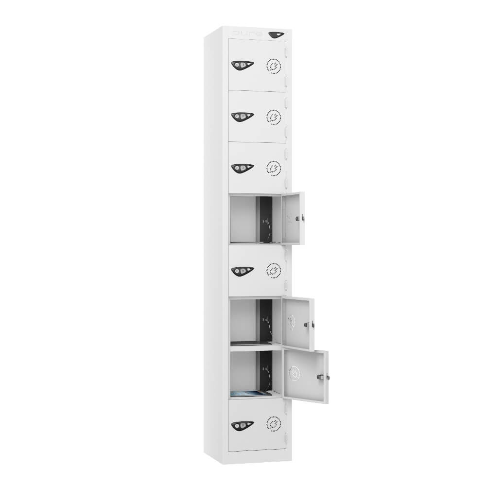 8 Compartment Tablet Charging Locker with 8 Door Access