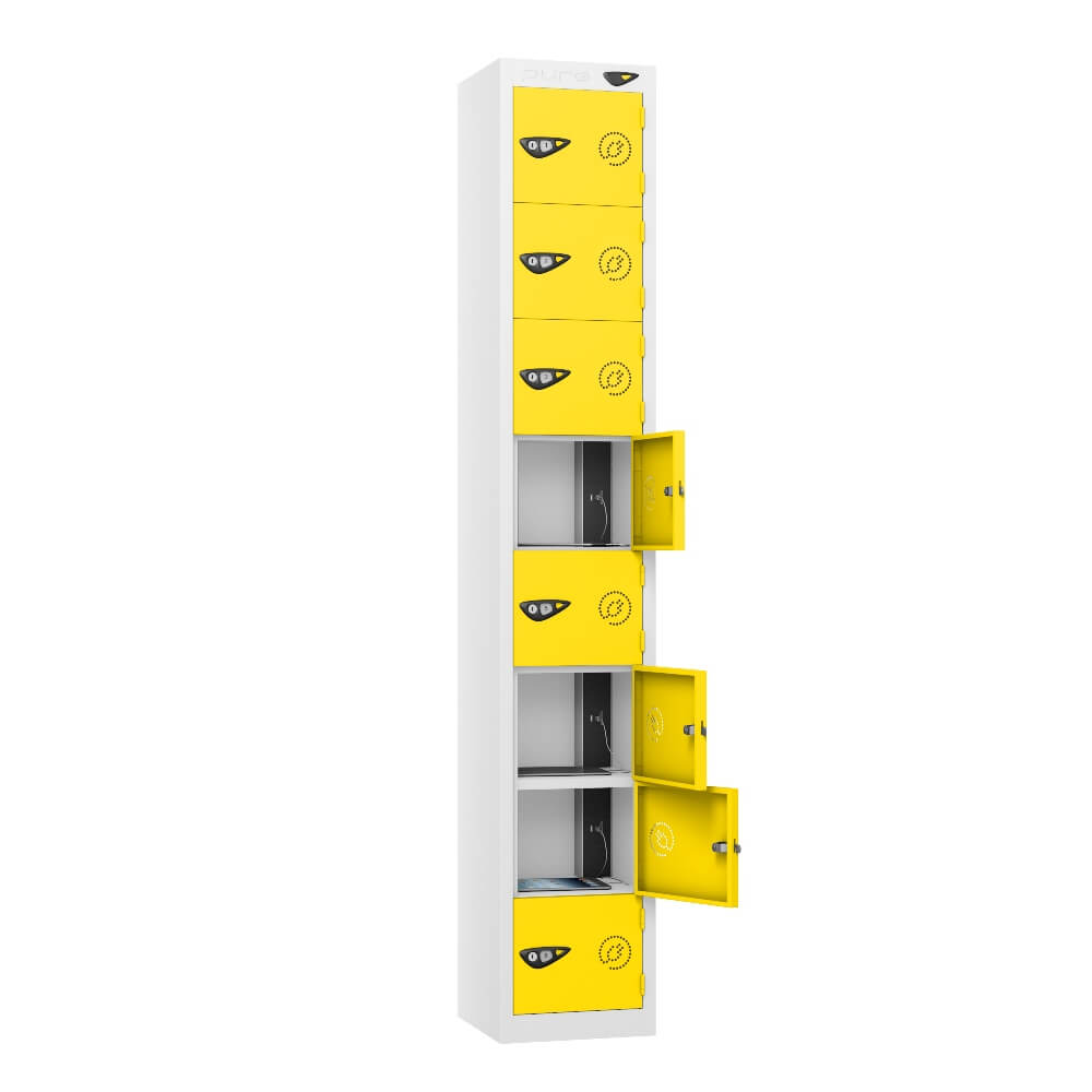 8 Compartment Tablet Charging Locker with 8 Door Access