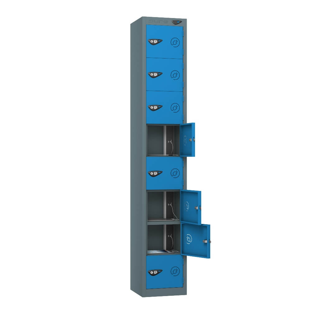 8 Compartment Tablet Charging Locker with 8 Door Access