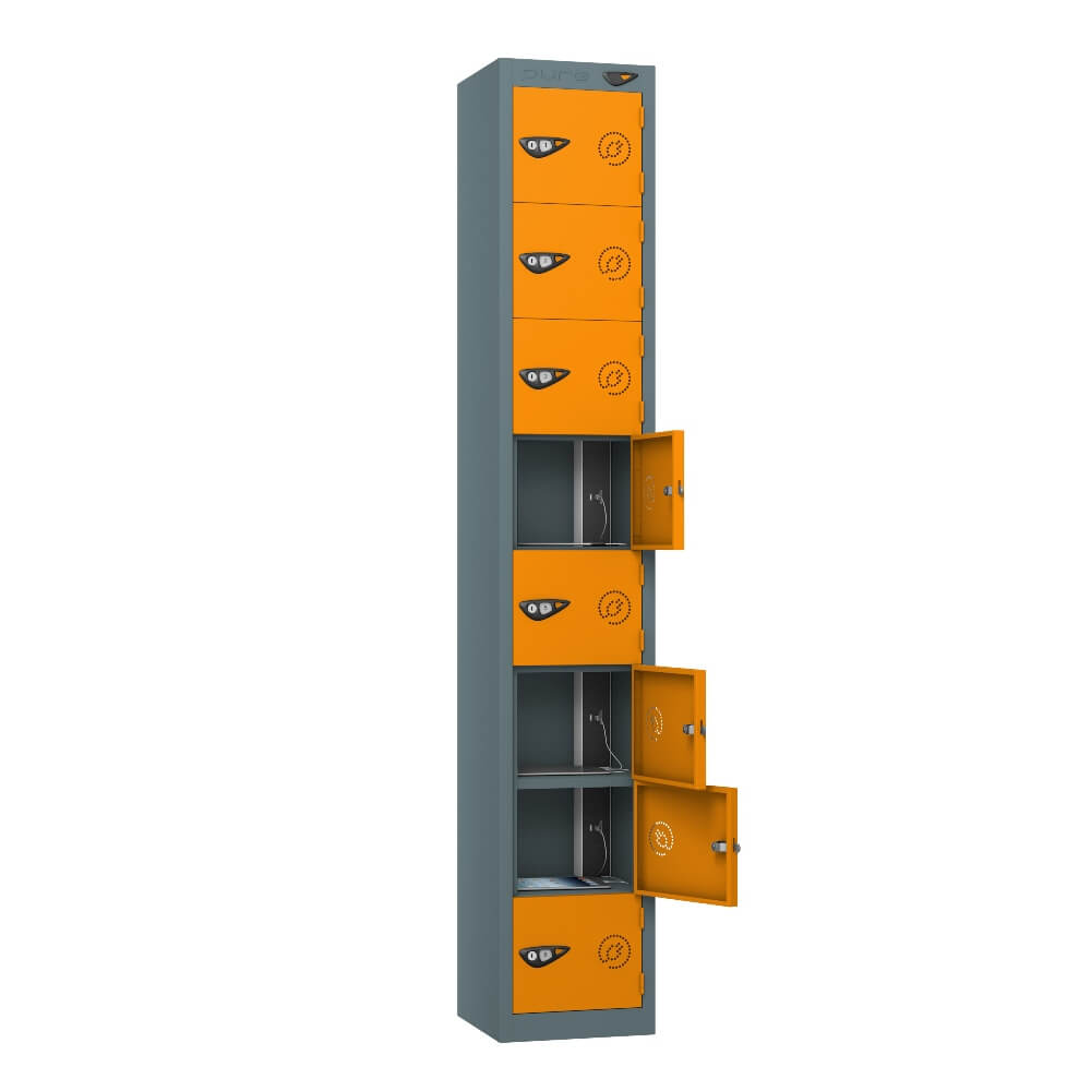 8 Compartment Tablet Charging Locker with 8 Door Access