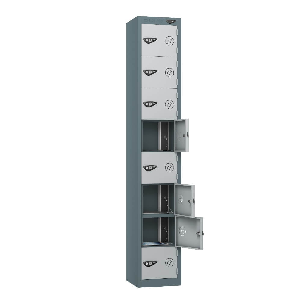 8 Compartment Tablet Charging Locker with 8 Door Access