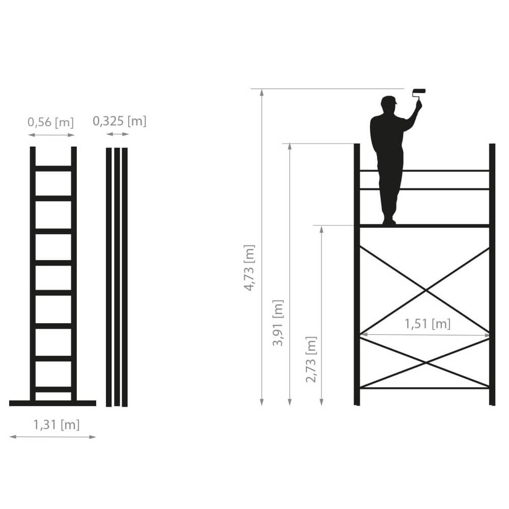 Aluminium Hector Pro Scaffolding Tower