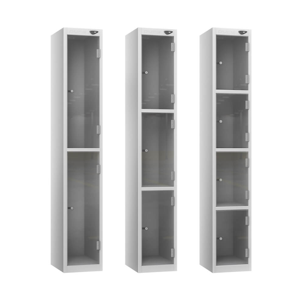 Anti-Theft Full Vision Door Locker - 3 Compartments